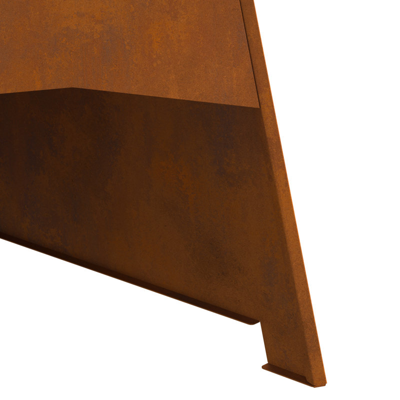 Modern Outdoor Fire Pit, Brown