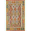 Tapis oriental réversible en laine Kilim 7 x 10