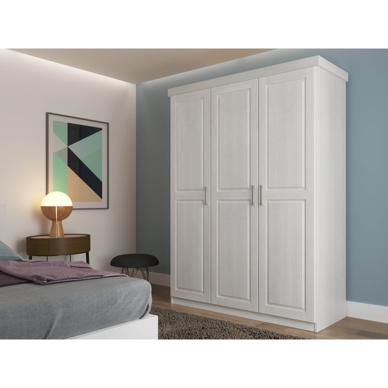 Hakon 3 Door Wardrobe, White