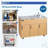 Ozark River Portable Sinks, Advantage S1D, Maple Laminate Cabinet-Stainless Countertop, Hot Water Hand Washing Station with Countertop & Storage Space, NSF-Certified Portable Sink with Tanks & Wheels, Silver Advantage-9396843