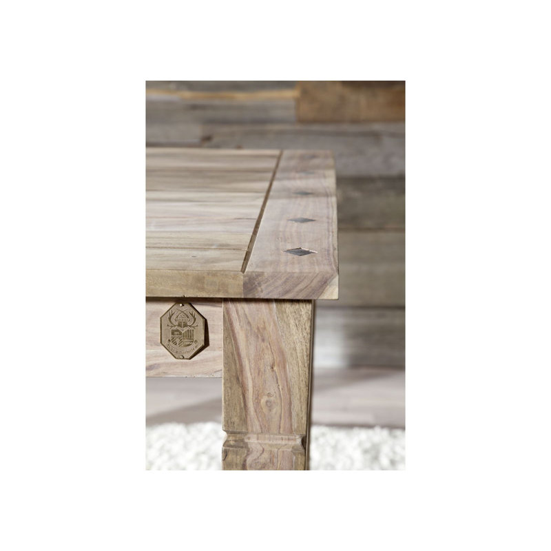 Leeds Extendable Solid Wood Dining Table, H76 x L140 x W90cm
