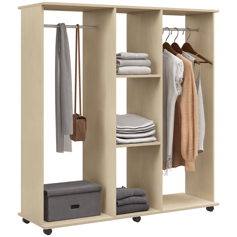 Manufactured Wood, Aluminum Wardrobe