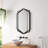 Amarni 31.8'' H Black Metal Framed Wall Mounted Mirror