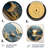 Gold And Green Vinyl Record Melody III - Vinyl Records Metal Wall Art-1134310017