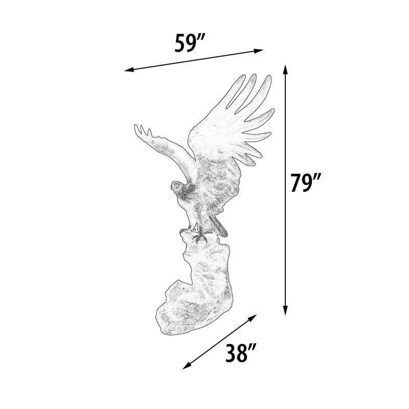Belak Weather Resistant Metal Garden Statue