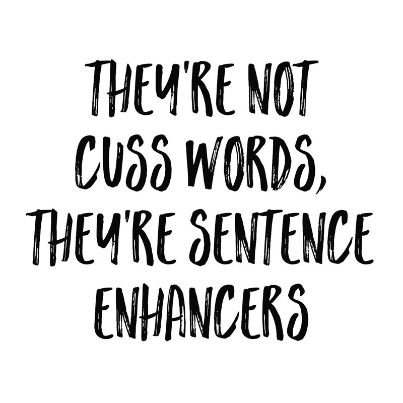 Sentenece Enhancers - Wrapped Canvas Textual Art, 20" H x 20" W