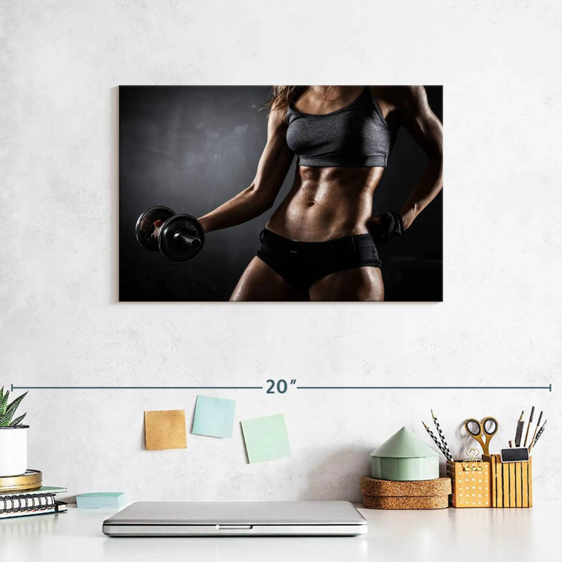 Sireci Weightlifting Lady, 8" H x 12" W