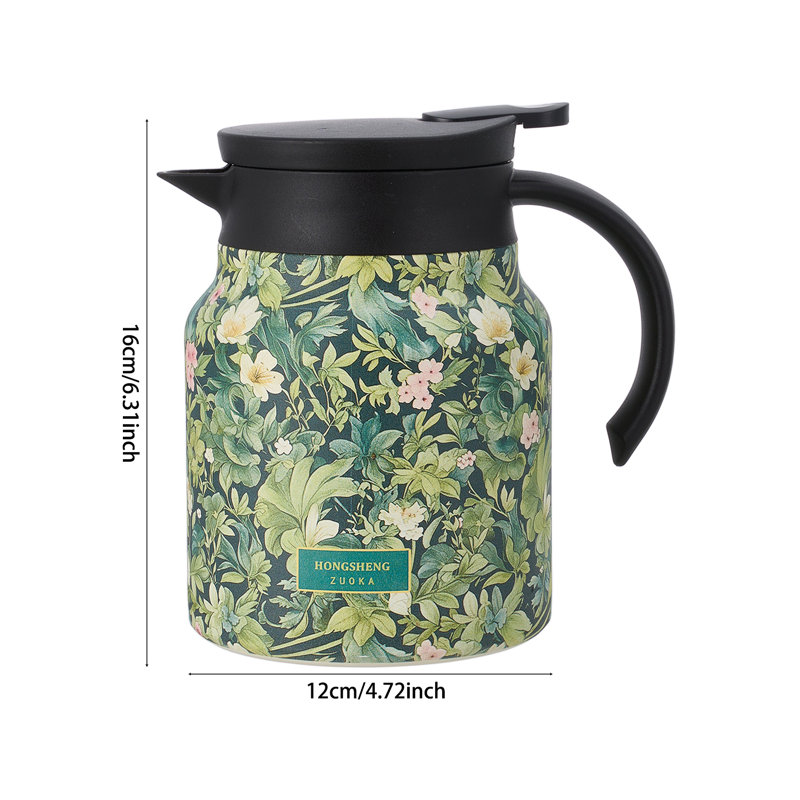Symple Stuff 1000ml Stainless Steel Floral