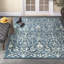 Waylon Handmade Tufted Azure/Ivory Area Rug-1535906307