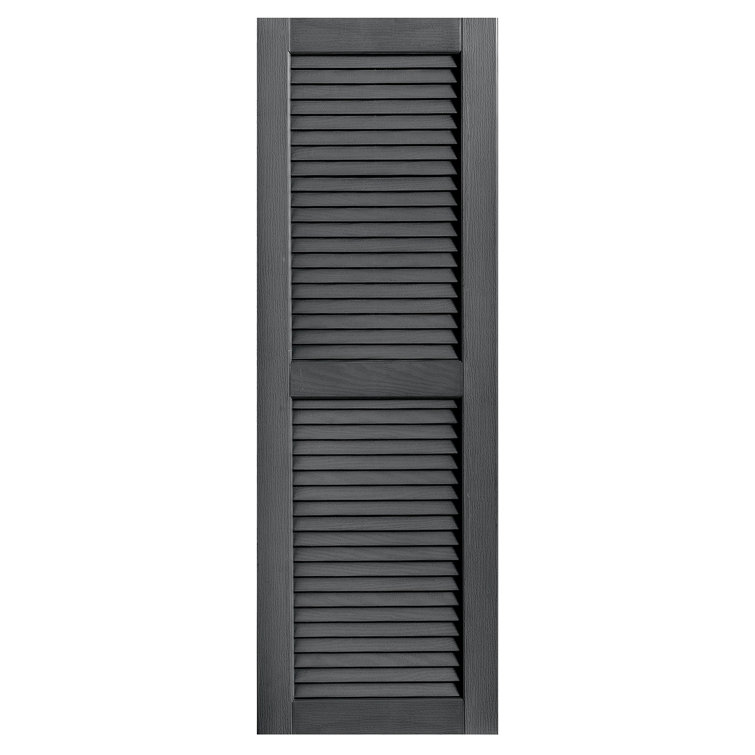Straight Top Open Louvre Shutters Pair