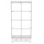 Armoire blanche à 2 portes avec assemblage rapide, DEL à 13 couleurs et 4 tablettes pour un rangement élégant et moderne-411831354