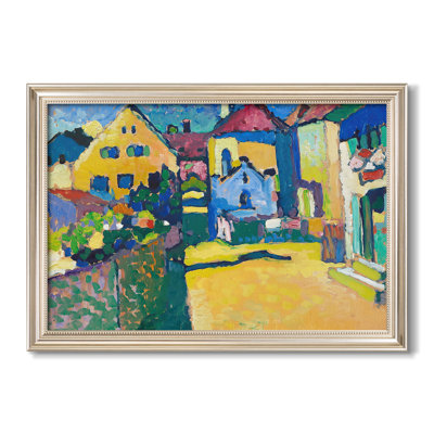 Green Lane in Murnau (Grüngasse in Murnau), 1909 - Wassily Kandinsky - Toile encadrée sur mesure