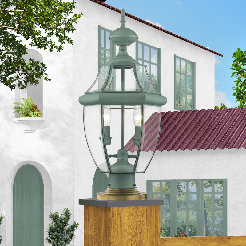 Arelene Lantern Head, 21.5" H x 10.5" W x 10.5" D, Verdigris
