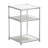 3-Tier Modular Storage Shelf, Galvanized Iron Panel Open Shelving Unit  for Living Room, Bedroom, Office, Bathroom, Kitchen