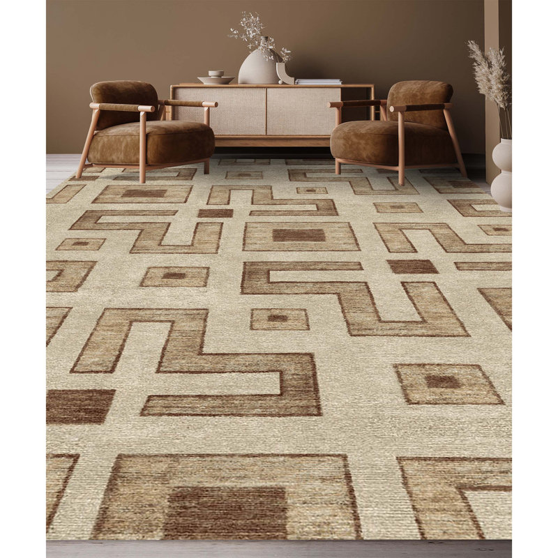 Geometric Area Rug, Rectangle 3' x 5'