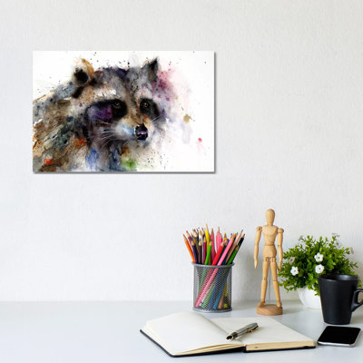 Raccoon by Dean Crouser - Wrapped Canvas Print