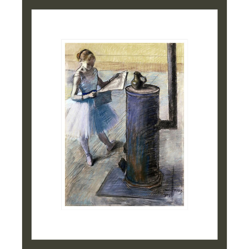 «Dancer Resting» par Edgar Degas, impression giclée encadrée, H 16,73 po x l 13,75 po