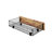 Metal Platform Bed Frame with Velvet Button-Tufted Headboard, 2 Storage Drawers, LED Light & USB Charging Port, Heavy Duty, Brown Wooden Panel, No Box Spring Needed-623376535