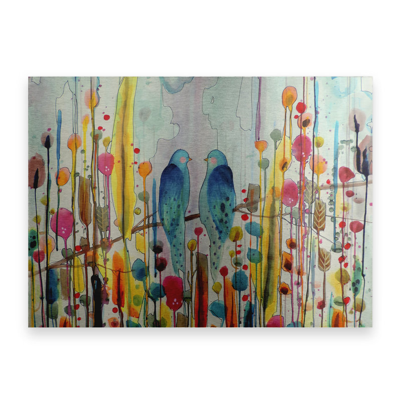 «We» Sylvie Demers, art en aluminium brossé flottant