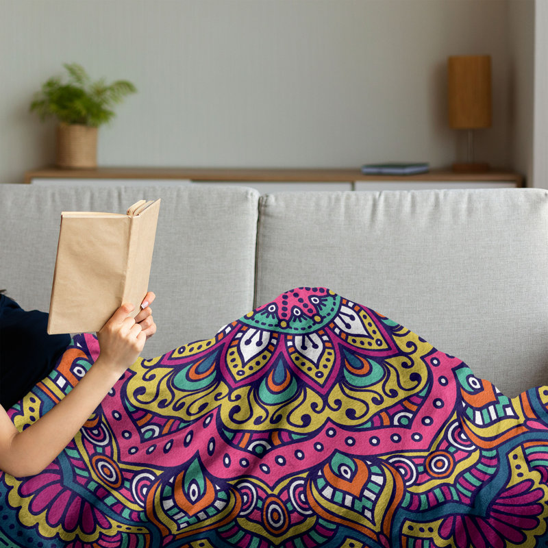 Hand Woven Throw Blanket, 50" x 60"
