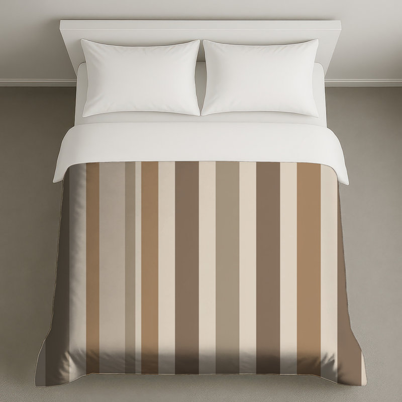 Housse de couette à rayures moderne, Lit simple