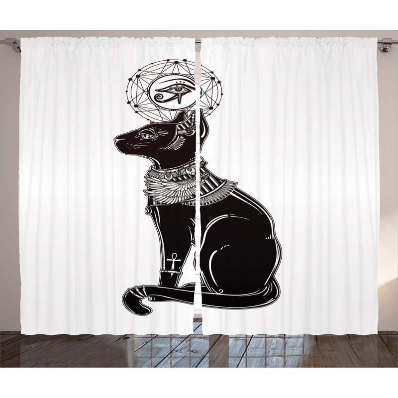 Semi Sheer Curtain Pair, 54" W x 96" L