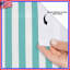 Turquoise Vertical Stripes Shower Curtains Extra Long-404342569