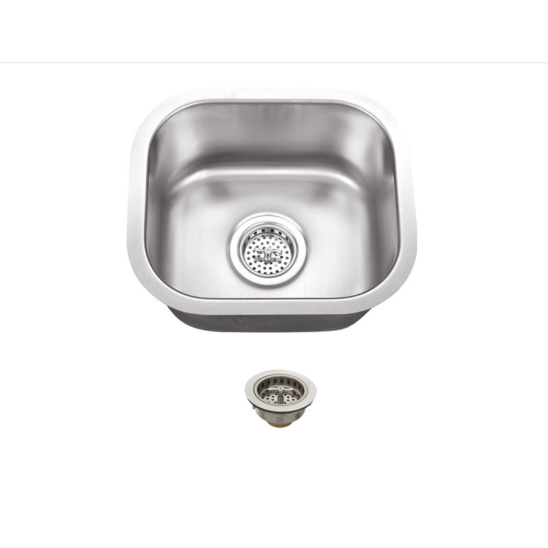14.5'' L Single Bowl Stainless Steel Kitchen Sink