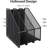 Mesh Magazine File Holder, Desk Organizer File Folder Document Rack For Office Organization And Storage, 3 Vertical Compartments, Black