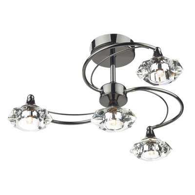 Greenhaw Glass Semi Flush Mount
