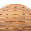 Table de salle à manger en bois 47,14 pouces pour le balcon et style harmonieux, design distinctif, fonctionnement extérieur nécessitant peu d'entretien et aspect rond à l'ombre, structure stable, grande surface