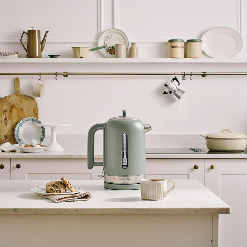 Classic 1.7L Stainless Steel Electric Tea Kettle, Sage