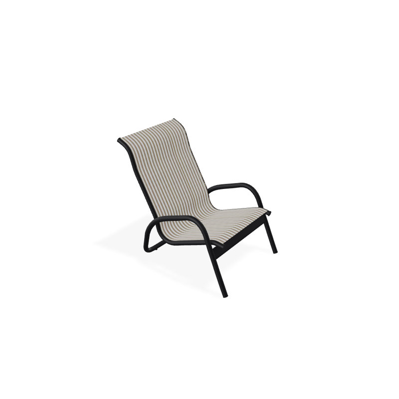 Gardenella Patio Chair, Tan, Black