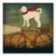 « white doodle on vélo summer », reproduction d’impression sur toile tendue-31104833