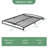 Low Bed Frame Full Size, 10 Inch Heavy Duty Metal Platform Full Bed Frame with Arch Design, Easy Assembly, Strong Bearing Capacity, Under Bed Storage, No Box Spring Needed-210603447