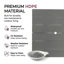 Ensembles de salle à manger de patio durables, ensemble moderne 5 pièces en PEHD gris pour patio