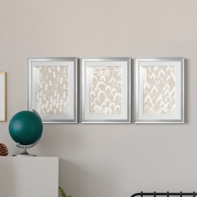 " Earth Etching I " 3 - Pieces Painting Print