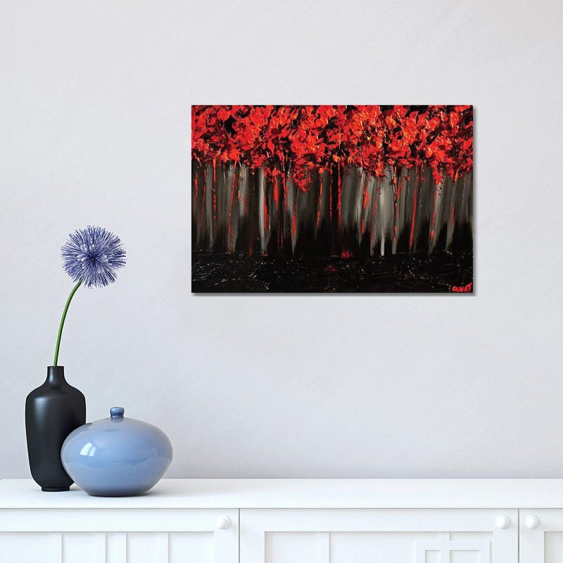 Blossom II by Osnat Tzadok - Painting on Canvas, 20.32 cm H x 30.48 cm W, No Framed