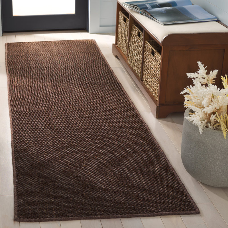 Nf443 Sisal No Pattern Rug, Runner 2'6" x 8'