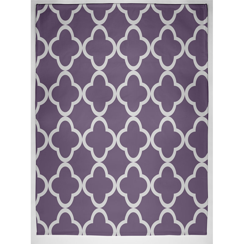 Amaia Plain Weave / Muslin Throw Blanket, Purple