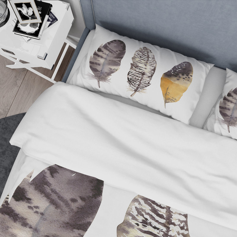 Ensemble de housse de couette bohème et éclectique Boho, Housse de couette pour grand lit et 2 taies décor