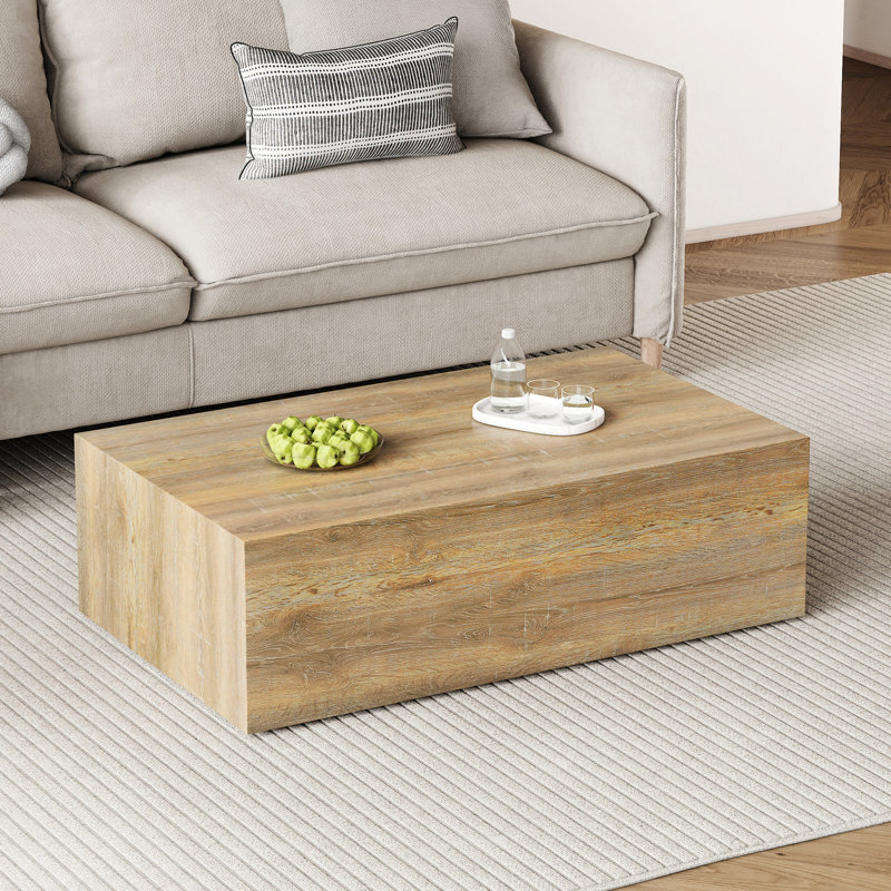Table basse, table basse rectangulaire pour l'intérieur, table basse de salon pour la maison