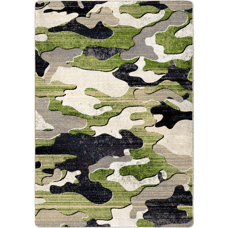Camouflage patiné 0556GRM, Rectangle 7 pi 8 po x 10 pi 9 po