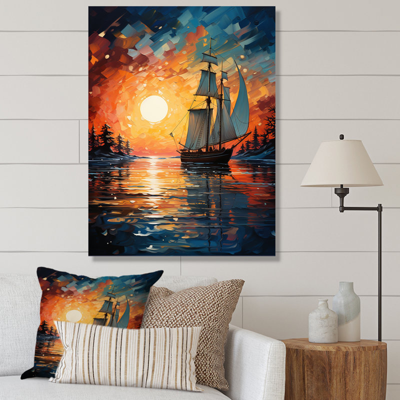Voilier «Seafaring Dreams II» sur toile, L 24 po x H 32 po, Toile tendue