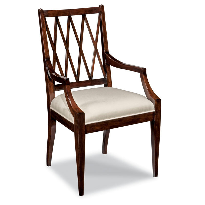 Chaise rembourrée en lin Addison