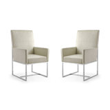 Element Tufted Velvet Upholstered Arm Chair