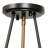 Modern Farmhouse Black Semi-Flush Mount, 11.8 In. 3-Light Plated Gold Kitchen Ceiling Fixture Light With Seeded Glass
