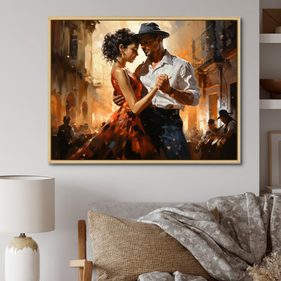 Cuba Salsa Nights Dancers I - People Canvas Art Print