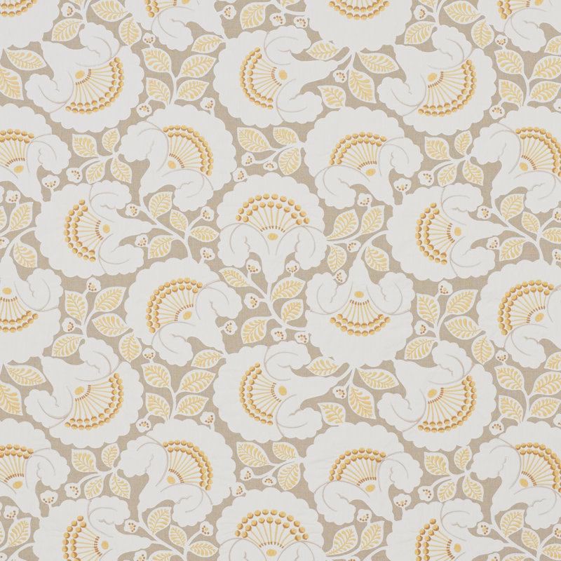 Jackie Applique Embroidery Fabric, Beige