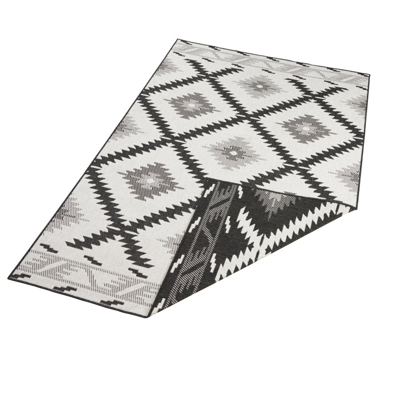 Malibu Woven Black Rug, Rectangle 200 x 290cm
